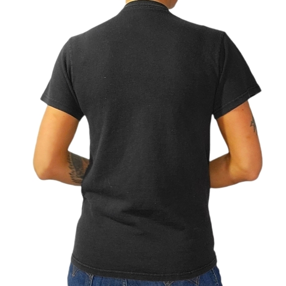 Rolling Stone Screen Print Shirt Size Small/ Medium Black - Picture 2 of 3